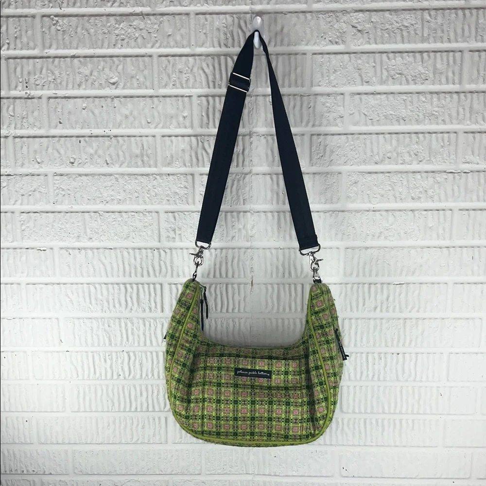 Petunia Pickle Bottom Green Patterned Shoulder Diaper bag